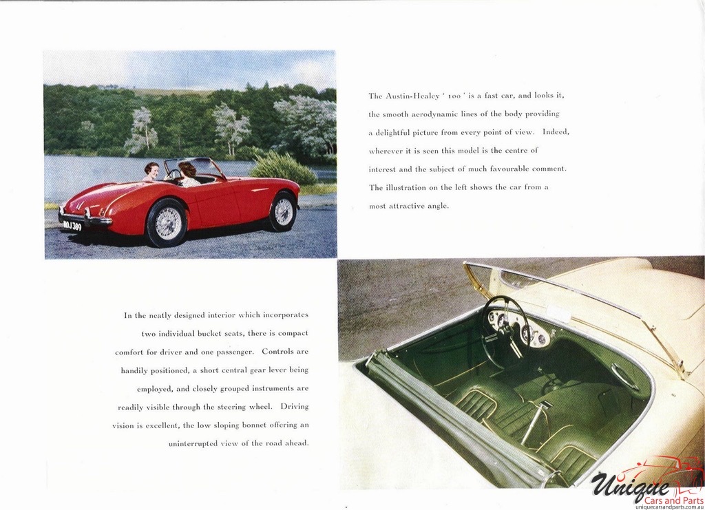 1953 Austin Healey 100 Brochure Page 9